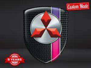 Mitsubishi Autocollants Bombés Auto Durables Haut de Gamme